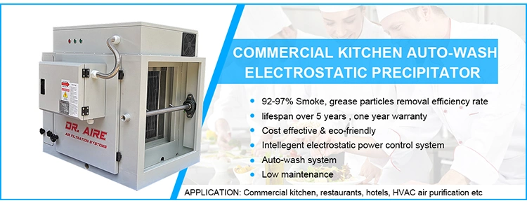 Dr Aire Kitchen HVAC Air System Auto-Wash Esp Electrostatic Precipitator